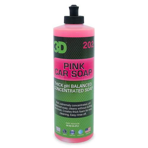 3D Pink Car Soap Action