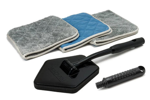 Reacher Glass Kit Glass Flip Towels & Reacher Extension Tool + 3 pack